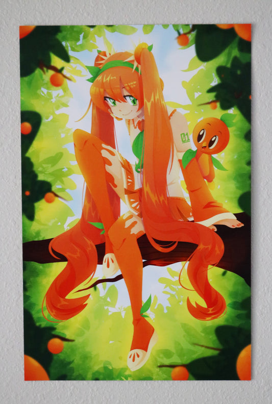 Florida Orange Bird Miku Poster